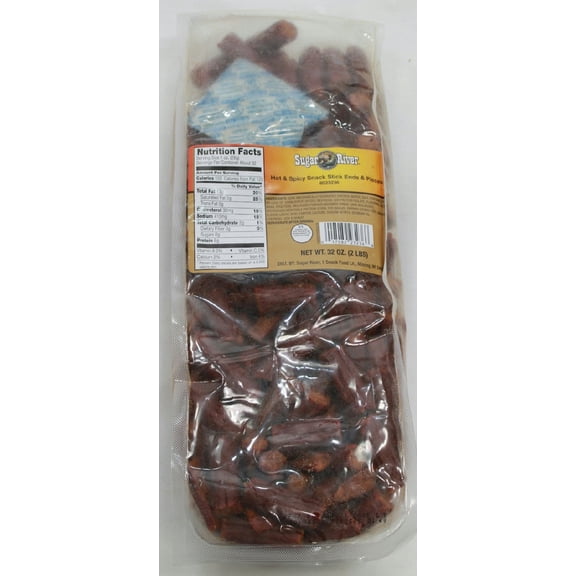 Sugar River Snack Sticks Links, Ends & Pieces 2 lbs (Hot Snack Stick)