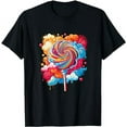 thumbnail image 1 of Sugar Rush: Cute Colorful Lollipop Graphic Novelty T-Shirt, 1 of 5