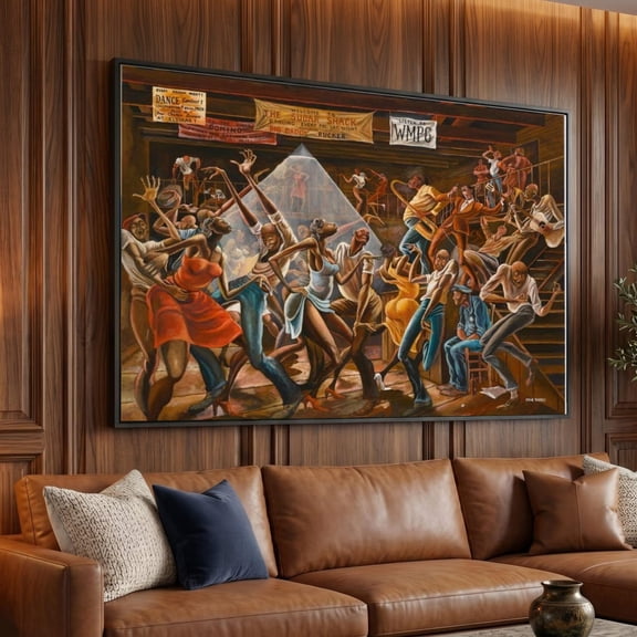 Sugar Shack Dance Scene Wall Art Print