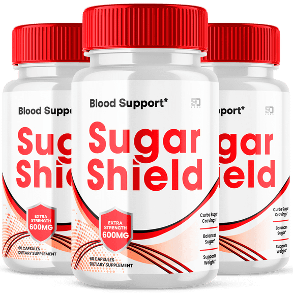 Sugar Shield Maximum Strength Blood Support Supplement 3 Pack 180 Capsules