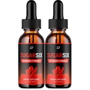Sugar Six Drops Healthy Formula - SugarSix Liquid Drops, All Natural, Advanced Formula, 2 Pack, 2 Month Supply