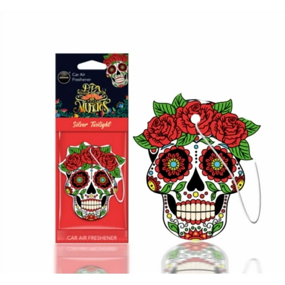 Sugar Skull 3Pk Air Freshener Day Of The Dead Mexican Holiday Car Room Office