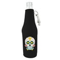 thumbnail image 1 of Sugar Skull Beer Bottle Coolie Black With Opener, 1 of 2
