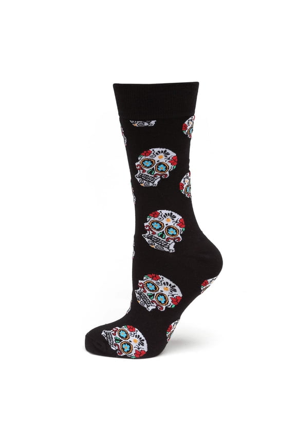 Sugar Skull Black Socks