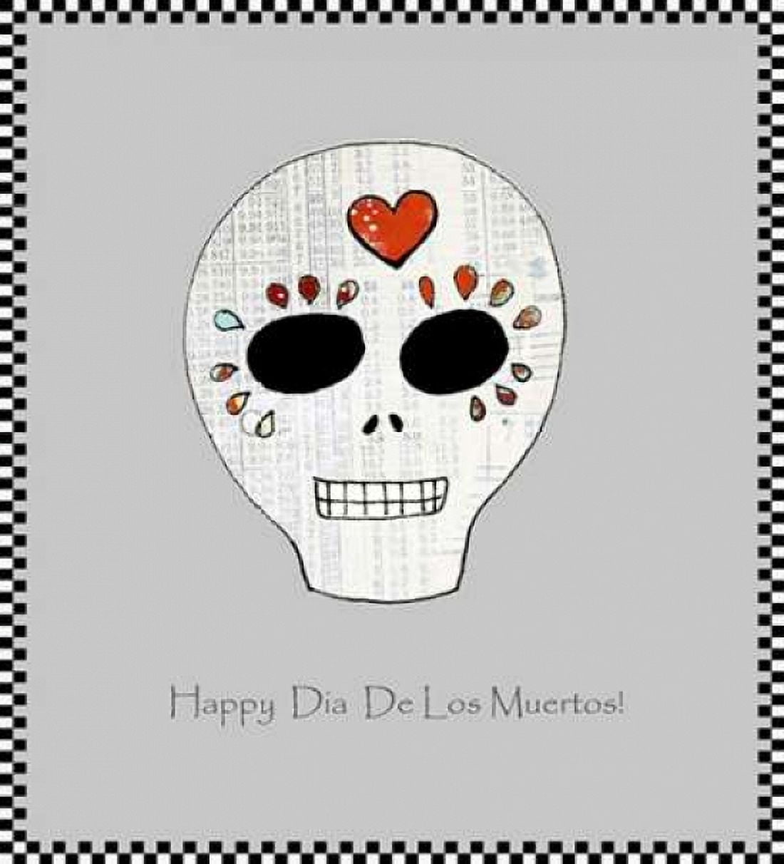 Sugar Skull Canvas Art - Sarah Ogren (24 x 24)