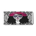 thumbnail image 1 of Sugar Skull Computer Mouse Pad, Girl Dia De Los Muertos Traditional Art Print Colorful Woman Design, Rectangle Non-Slip Rubber Mousepad X-Large, 35" x 15" Gaming Size, Black White Pink, by Ambesonne, 1 of 2