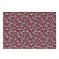 thumbnail image 1 of Sugar Skull Cutting Board, All Saints Day Oriental Mexican Flowers Hearts Vibrant Design Print, Decorative Tempered Glass Cutting and Serving Board, Small Size, Hot Pink Purple Green, by Ambesonne, 1 of 1