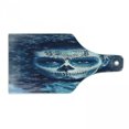 thumbnail image 1 of Sugar Skull Cutting Board, Santa Muerte Concept Winter Season Ice Cold Snowflakes Frozen Dead Folkloric, Tempered Glass Cutting and Serving Board, Wine Bottle Shape, Multicolor, by Ambesonne, 1 of 1