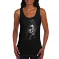 thumbnail image 1 of Sugar Skull Lace Women's Tank Top Black White Day of the Dead Gothic Beauty Monochrome Dia de Los Muertos Elegant, 1 of 7