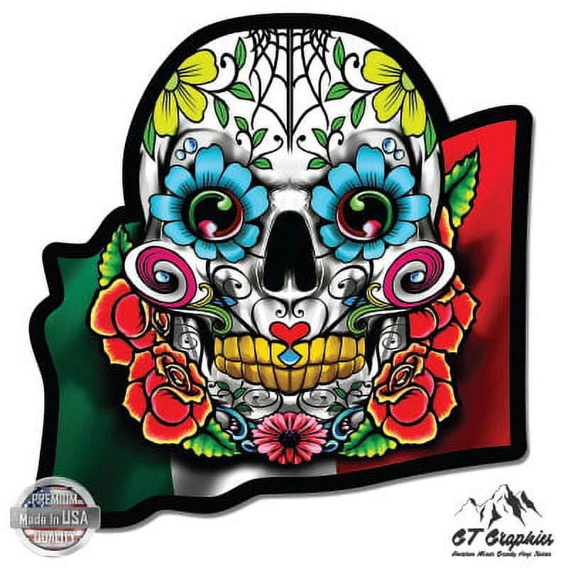 Dia De Los Muertos Sugar Skulls\" Sticker For Sale By B1Alessandrath