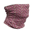 thumbnail image 1 of Sugar Skull Neck Gaiter, Sugar Skull Flowers, Unisex, Hot Pink Purple Green, by Ambesonne, 1 of 3