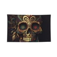 thumbnail image 1 of Sugar Skull Paisley Mexican Skulls Four Hole Decorated Banner Flag for Garden Yard Home Decoration Indoor Outdoor 2x3 Ft, 1 of 7