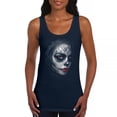thumbnail image 1 of Sugar Skull Portrait Women's Tank Top Gothic Beauty Red Lips Day of the Dead Dia de Los Muertos Mexican Calavera, 1 of 7
