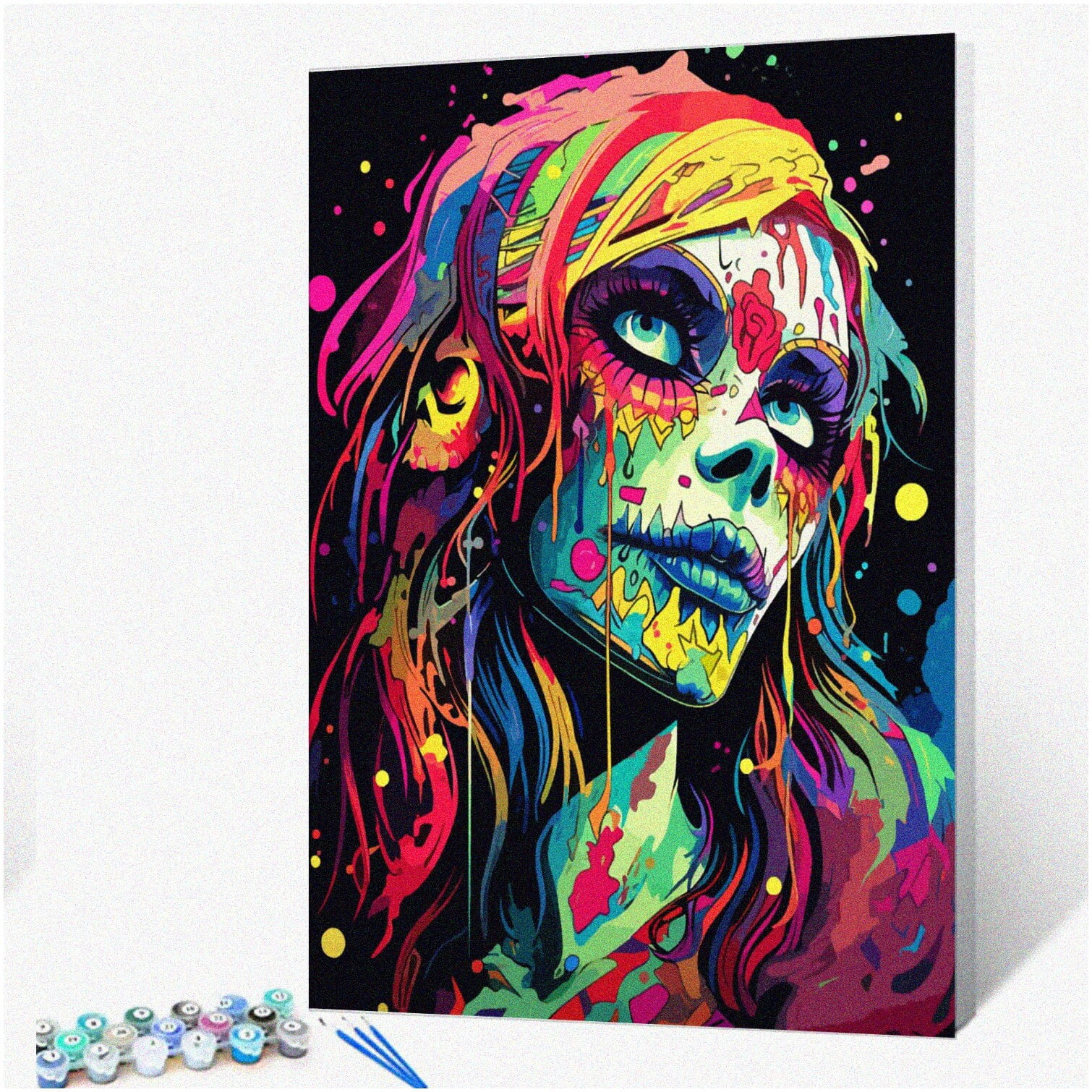 Kit Peinture Par Numéros Adulte Et Enfant - Toile 40x50 Cm Sans Cadre, Peintures Acryliques Incluses, Activité Créative DIY Anti-stress