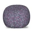 thumbnail image 1 of Sugar Skull Storage Toy Bag Chair, Repetitive Pattern of Retro Style Skulls with Flower Details, Stuffed Animal Organizer Washable Bag, Large Size, Dark Indigo Purpleblue, by Ambesonne, 1 of 3