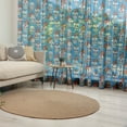 thumbnail image 1 of Sugar Skull Tulle Curtains with Rod Pocket, Pattern Skulls and Roses in Floral Mexican Style Ornaments Print, Sheer Drape for Wedding Party 2 Panels, 7 Sizes, Blue Red Ivory, by Ambesonne, 1 of 3