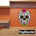 thumbnail image 1 of Sugar Skull Wall Decal - Vinyl Car Sticker - Uscolor052 - 25 Inches, 1 of 1