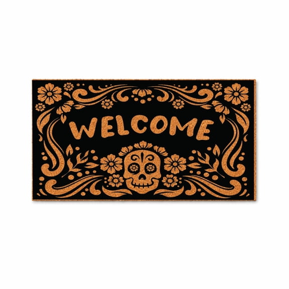 Sugar Skull Welcome Doormat | Sugar Skulls | Day of the Dead | Welcome Doormat | DÃa de Muertos Door Mat | Home Doormat | Housewarming