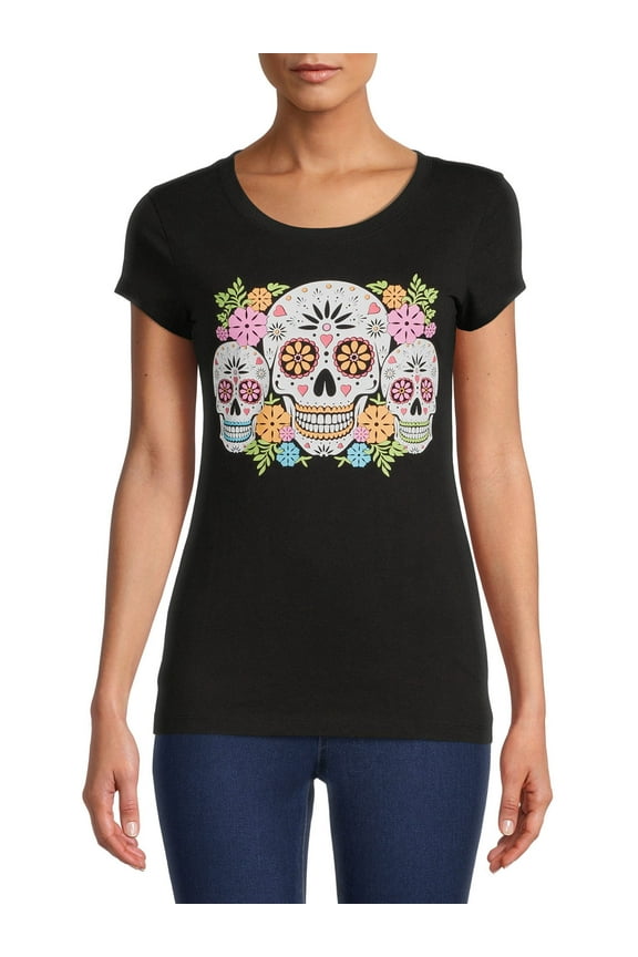 Sugar Skull Women’s Short Sleeve Graphic Tee