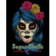 thumbnail image 1 of Sugar Skulls Coloring Book for Adults: 50 beautiful dia de los muertos designs - Day of the Dead large size 8.5x11'', (Paperback), 1 of 1