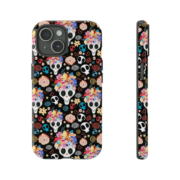 Sugar Skulls Day Of The Dead iPhone 15 Case-iPhone 14-iPhone-iPhone Case
