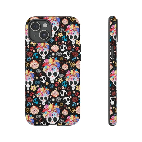 Sugar Skulls Day Of The Dead iPhone 15 Case-iPhone 14-iPhone-iPhone Case