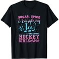 thumbnail image 1 of Sugar Spice And Everything Ice Hockey Girl Player T-Shirt, 1 of 4