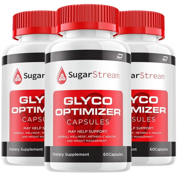 Sugar Stream Capsules - SugarStream Advanced Supplement, All Natural Formula, 3 Pack, 180 Capsules