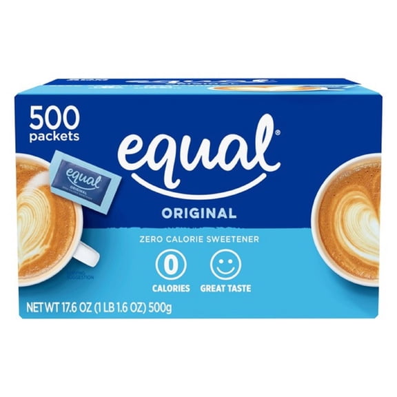 Sugar Substitute Zero Alternative Packets Equal 0 Calorie Sweetener 500 Count