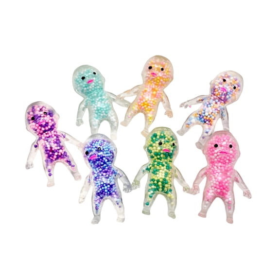 Sugar Swaps Squishies Babies Sparkly Sugar Baby Squishy Toys, Squeeze Stretch Sensory Fidget Toys Stress Relief for Kids Adults 3pcs random D