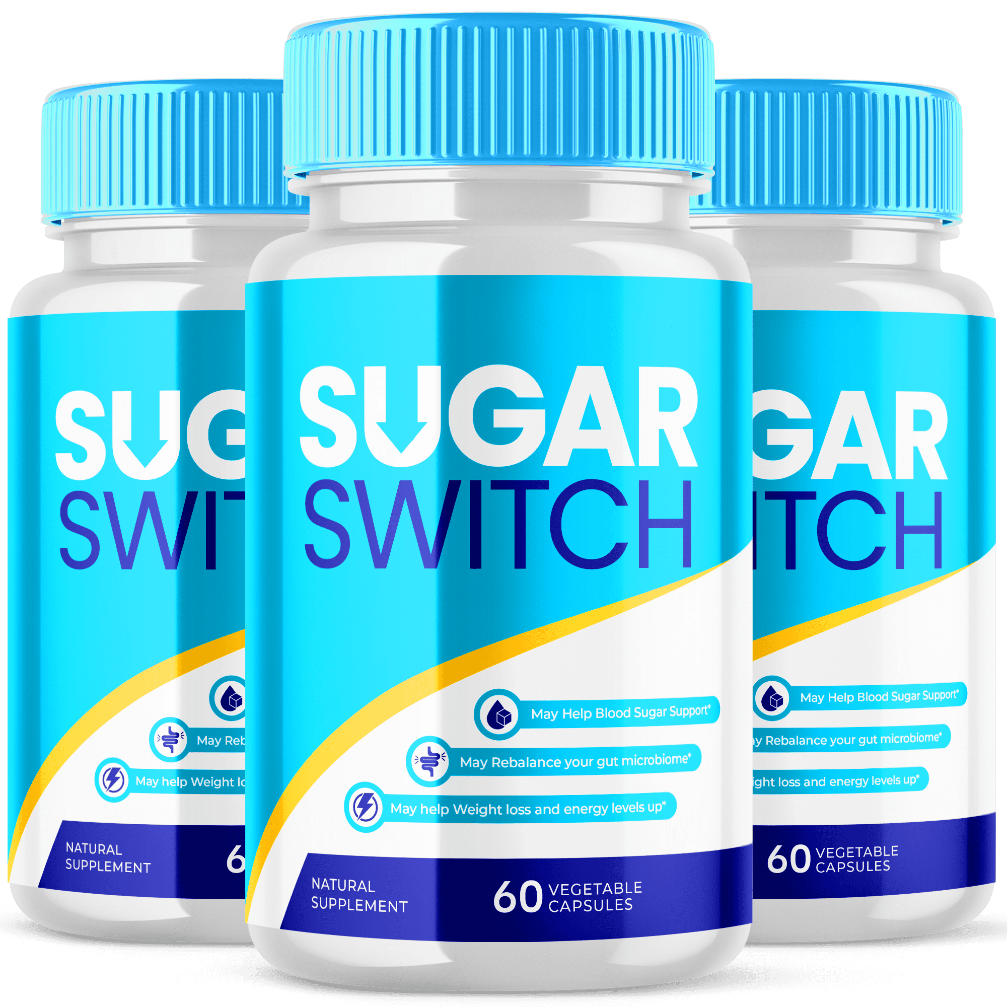 Sugar Switch Boosts Energy and Supports Weight Loss & Blood Health (3 Pack)