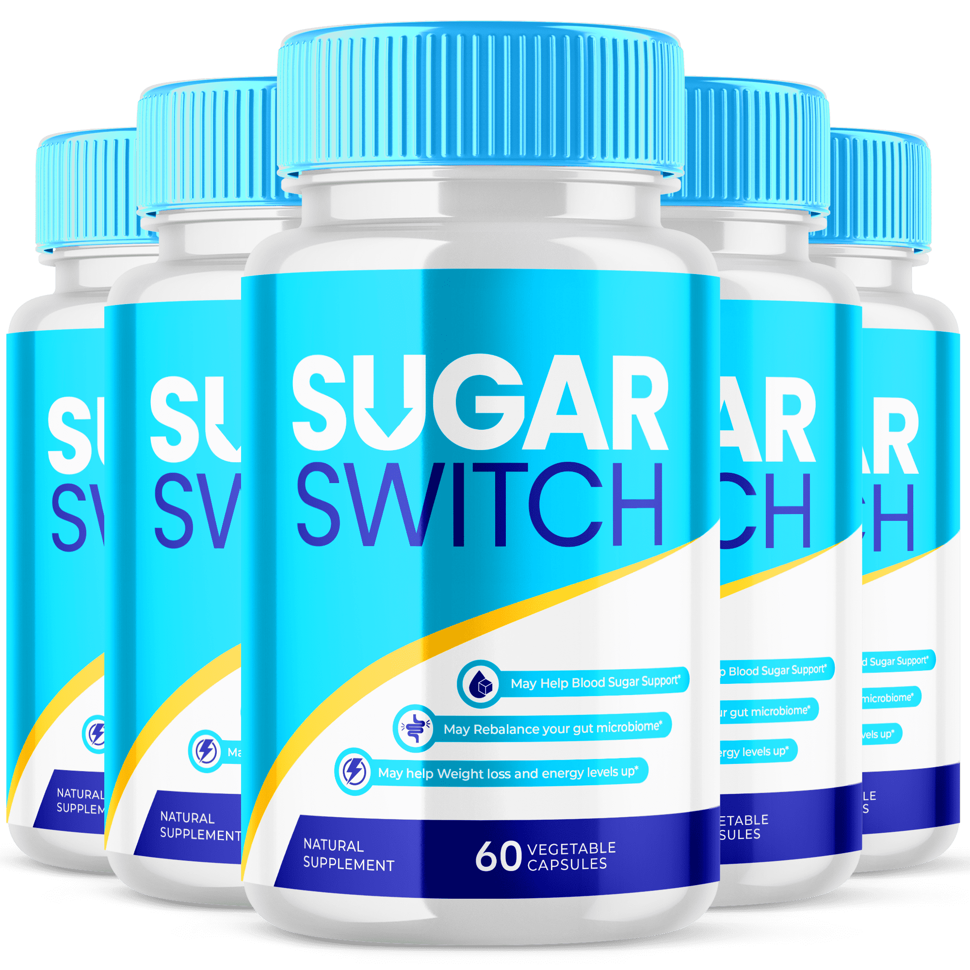 Sugar Switch Boosts Energy and Supports Weight Loss & Blood Health (5 Pack)