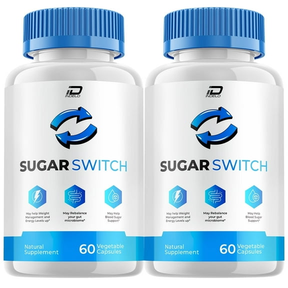 Sugar Switch Capsule, SugarSwitch Advanced Blood Support Formula, 2 Pack, 120 Capsules