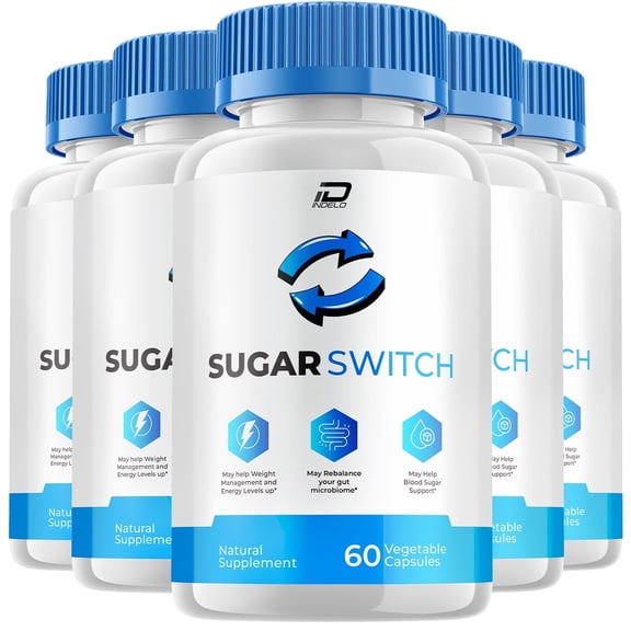 Sugar Switch Capsule, SugarSwitch Advanced Blood Support Formula, 5 Pack, 300 Capsules