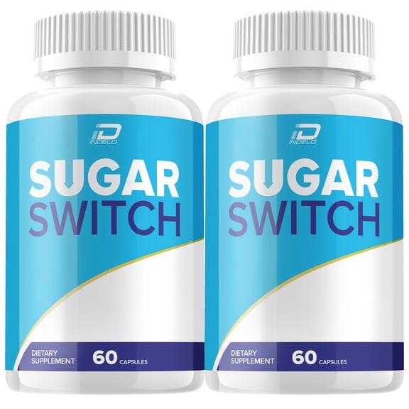 Sugar Switch Capsules SugarSwitch All Natural Glycogen Support, 2 Pack, 120 Capsules
