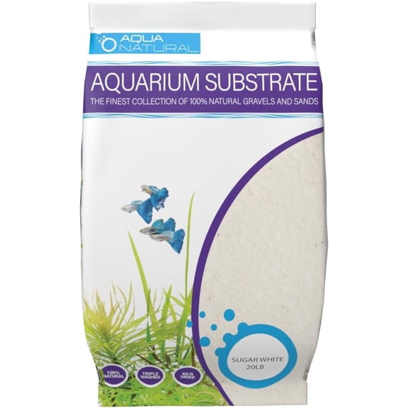 Sugar White Sand 20lb Substrate for aquascng, Aquariums, vivariums and terrariums