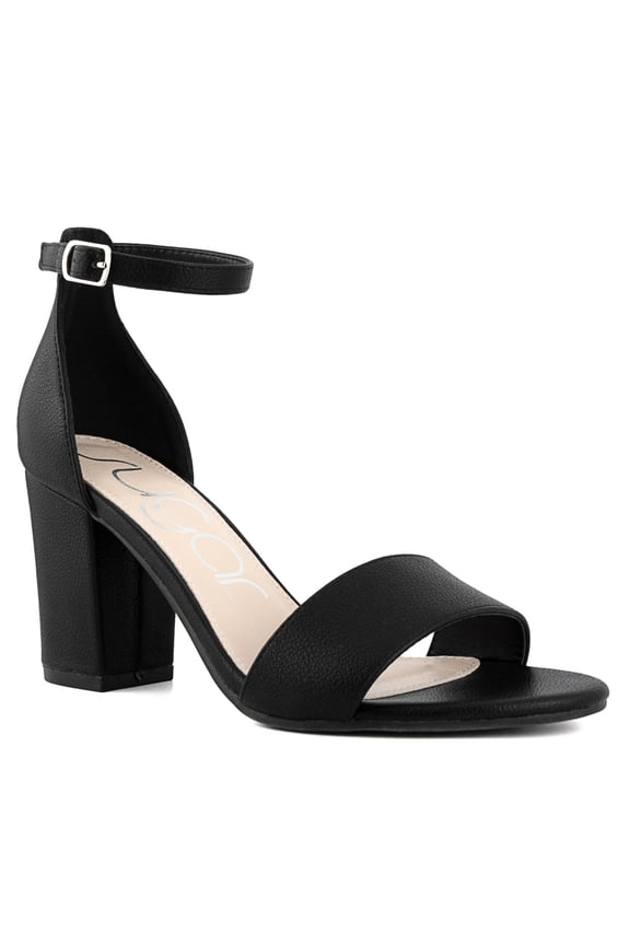 Women's Machelene Dress Heel Sandals - Black Smooth