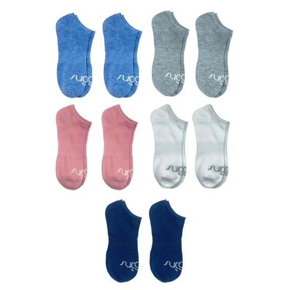 Sugar Women's No-Show Socks, 10-Pack, Size 4-10