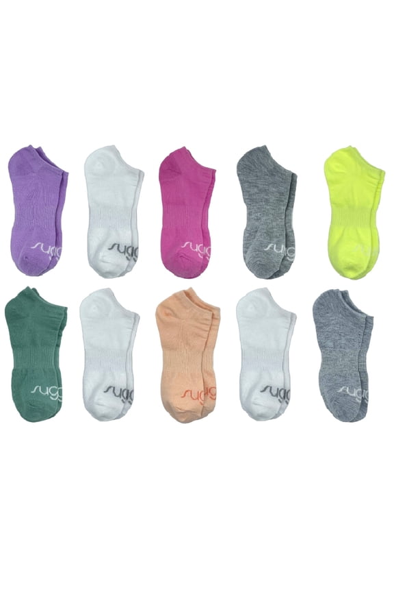 Women's No-Show Socks, 10-Pack, Size 4-10
