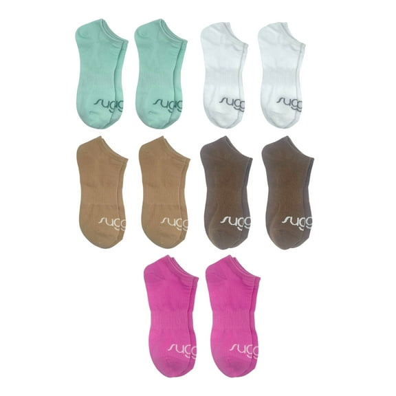 Sugar Women's No-Show Socks, 10-Pack, Size 4-10