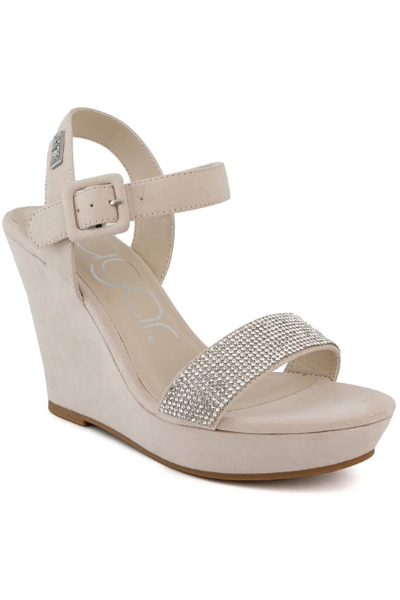 Womens CHILI Dressy Square toe Wedge Sandals