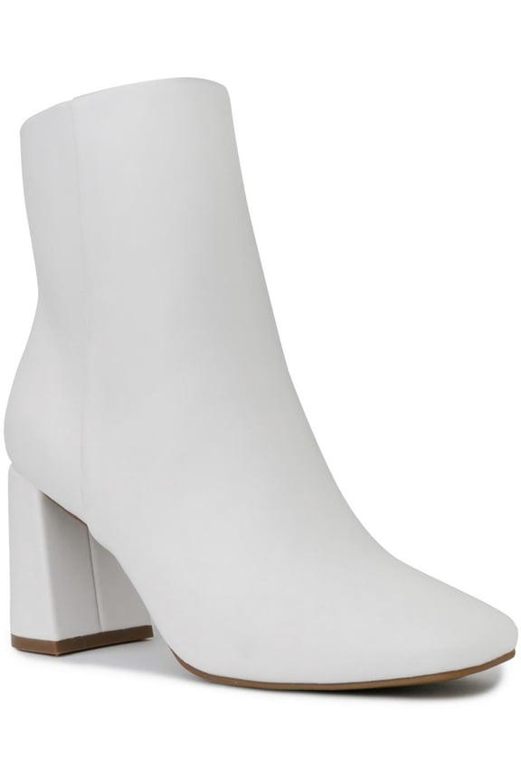 Womens Elly Faux Leather Dressy Ankle Boots