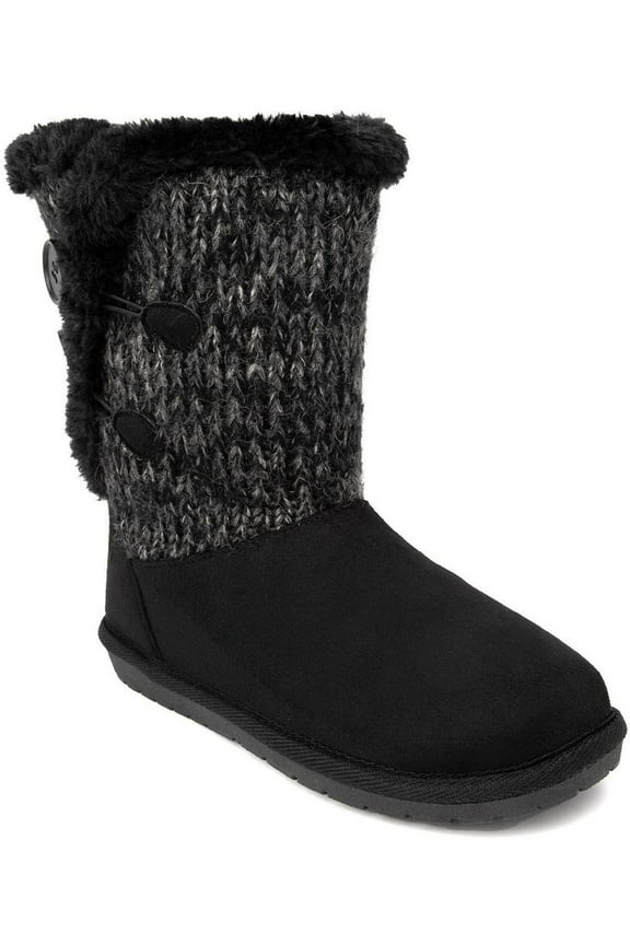 Womens Marty Faux Suede Cold Weather Winter & Snow Boots
