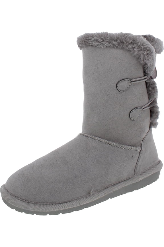 Womens Marty Faux Suede Cold Weather Winter & Snow Boots