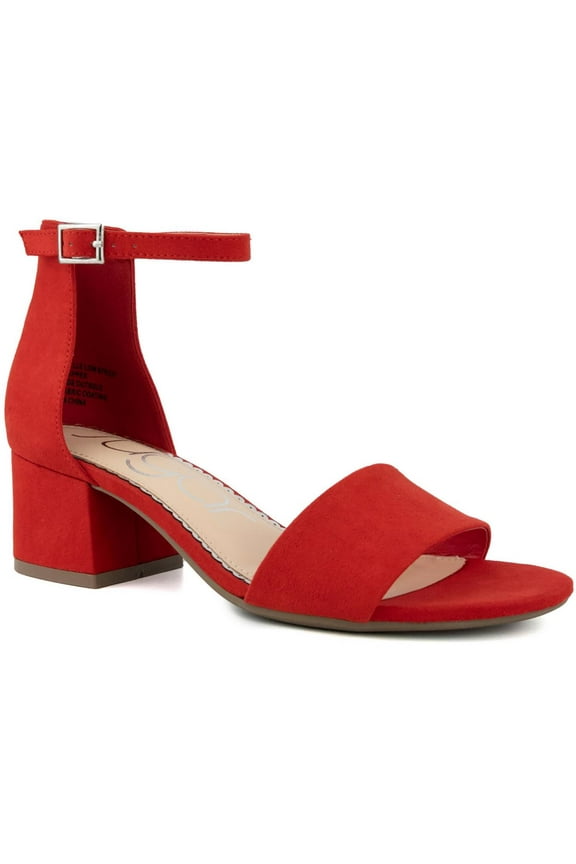 Womens Noelle Low Adjustable Ankle Block Heels