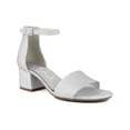 thumbnail image 1 of Sugar Womens Noelle Microsuede Ankle Open-Toe Heels, 1 of 3