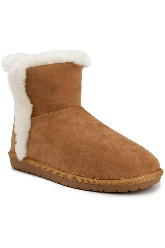 Womens Polly Microfiber Ankle Winter & Snow Boots