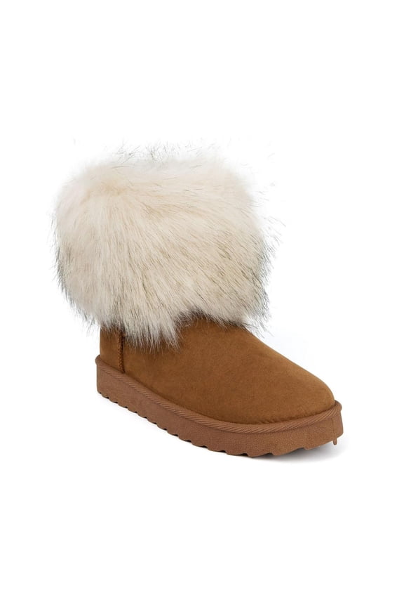 Womens Radient Faux Suede Cozy Winter & Snow Boots