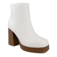 thumbnail image 1 of Sugar Womens Warrant Faux Leather Platform Booties, 1 of 4