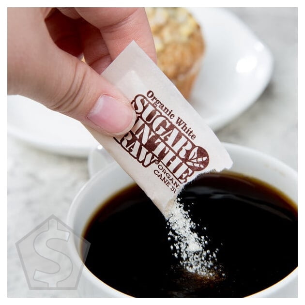 Sugar in the Raw - Organic White Sugar Packets - 3.5 grams, 1000/Case